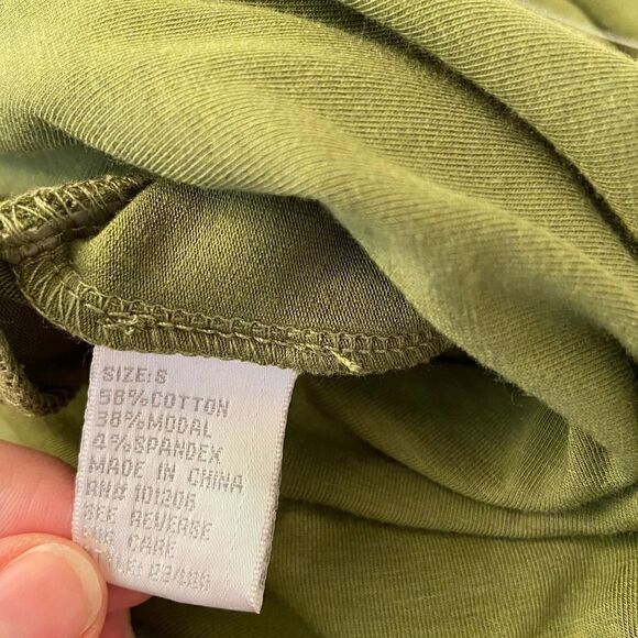 NEW Soft Surroundings Green Wrap Dress Small - Picture 5 of 6